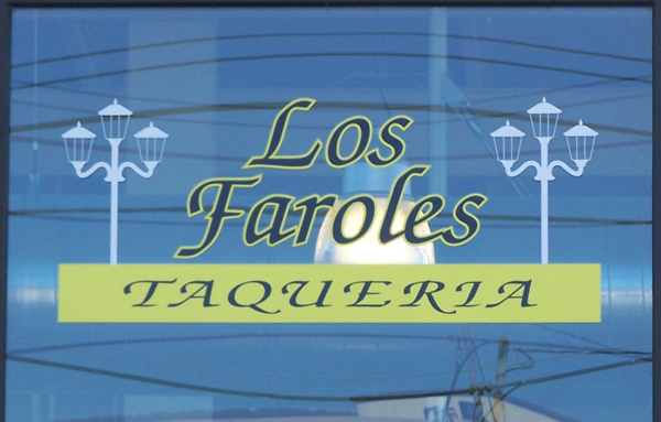 Los Faroles Restaurant Front Window